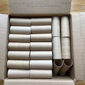80 Empty Toilet Paper Rolls Cardboard Tubes Craft Art Project School Camp Kids